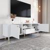 Merax Lowboard mit Soft-Close-Funktion, Hochglanz Fernsehschrank Sideboard (1 St), TV-Schrank mit 2 Türen, Schublade & offenen Fächern, 170 x 36 x 54 cm Bild 2