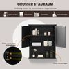 Hängeschrank Medizinschrank Wandschrank mit Doppeltür Badschrank Schwarz Bild 1
