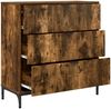 vidaXL Sideboard Geräucherte Eiche 79,5 x 33 x 82 cm Holzwerkstoff 883439 Bild 5