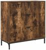 vidaXL Sideboard Geräucherte Eiche 79,5 x 33 x 82 cm Holzwerkstoff 883439 Bild 2