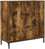 vidaXL Sideboard Geräucherte Eiche 79,5 x 33 x 82 cm Holzwerkstoff 883439 Bild 2