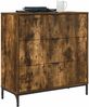 vidaXL Sideboard Geräucherte Eiche 79,5 x 33 x 82 cm Holzwerkstoff 883439 Bild 3