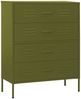 vidaXL Kommode Olivgrün 80x35x101,5 cm Stahl 336198 Bild 2