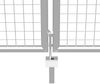 vidaXL Gartentor verzinkter Stahl 400 x 175 cm Silber 144302 Bild 4
