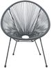 Stuhl runde Sitzschale 2er-Set Polyethylen Grau Bild 2