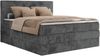 Boxspringbett, Doppelbett mit zwei Bettkästen und Multipocket-Matratze, Cord Bett - TILIANO KING - 140 x 200 cm - Grau Cord - H3 Bild 5