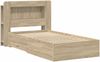 vidaXL Bettgestell mit Stauraum mit Kopfteil Sonoma-Eiche 100 x 200 cm 3433828 Bild 2
