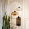 s.luce Cruet Glas-Pendelleuchte Up & Low Rauch Bild 4