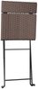 vidaXL Bistrostühle 8 Stk. Klappbar Braun Poly Rattan und Stahl 3152117 Bild 5