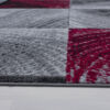 Kurzflor Teppich Pago rechteckig - 120x170 cm - Rot Bild 4