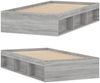 vidaXL Bettgestell Grau Sonoma 100x200 cm 3203836 Bild 2