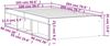 vidaXL Bettgestell Grau Sonoma 100x200 cm 3203836 Bild 5