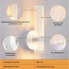 BlingBin LED Wandleuchte 6W Acryl Wandbeleuchtung Moderne Wandlampe Innen LED 600lm, Memory Funktion, LED fest integriert, Warmweiß, Kaltweiß, Neutralweiß, mit Geriffeltes Klarglas für Wohnzimmer, Flur und Treppen Bild 4