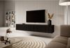 Selsey Veldio - TV Lowboard Schwarz, mit gefräster Front, 175 cm breit Bild 3