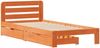vidaXL Massivholzbett ohne Matratze Wachsbraun 90x190 cm Kiefernholz 3309865 Bild 3