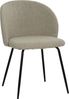 2er Set Stühle Sit&Chairs 60 x 78 x 48 cm Polyester Metall Taupe Schwarz Bild 4