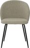 2er Set Stühle Sit&Chairs 60 x 78 x 48 cm Polyester Metall Taupe Schwarz Bild 3