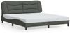 vidaXL Bettgestell ohne Matratze "Hvar" Dunkelgrau 180x200 cm Stoff 3207787 Bild 2