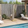 vidaXL Gartendusche Grau 55x60x224 cm Poly Rattan und Akazienholz 368210 Bild 3