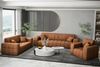 Sofa Designersofa NANCY 3-Sitzer in Stoff Perfekt Harmony Caramel Bild 2