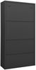 vidaXL Büroschrank Anthrazit 90x40x180 cm Stahl 335949 Bild 4