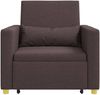 vidaXL Ausziehbare Schlafcouch Einzel Dunkelbraun 90 x 165 x 87 cm 42002688 Bild 5
