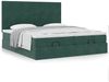 vidaXL Ottoman-Bett mit Matratzen Dunkelgrün 180x200 cm Samt 3313757 Bild 4
