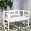 sensline Gartenbank, 2-Sitzer, Kiefer FSC weiß, 113 x 45 x 78 cm Bild 4