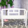sensline Gartenbank, 2-Sitzer, Kiefer FSC weiß, 113 x 45 x 78 cm Bild 3