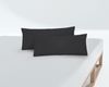 biberna Feinjersey-Spannbetttuch 0077144, schwarz, 2x 40x80 cm Bild 3
