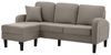 Refined Living Ecksofa L-förmiges Ecksofa mit Chaiselongue, 3-Sitzer Sofa, Polstersofa, 185 x 118 x 82 cm, kompakte Größe, Modulares Sofa, Sofa für kleine Räume, Baumwoll-Leinen-Sofa, Wohnzimmermöbel, Apartment-Sofa 1 Teile, Modulares Design, Ideal für... Bild 4