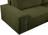 Vente-unique - AMELIA Sofa SamtStoff Grün - B 167 cm x H 85 cm x L 267 cm Bild 5