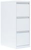 Stahl Büro Hängeregistratur Schrank Bürocontainer 101 x 40 x 62 cm (HxBxT) mit 3 Schüben, einbahnig Weiß 560317 Bild 2