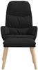 vidaXL Relaxsessel mit Hocker Schwarz Stoff 3097348 Bild 3