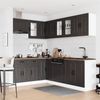 vidaXL 11-tlg. Küchenschrank-Set Kalmar Schwarz Holzwerkstoff 3314882 Bild 3