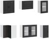 vidaXL 11-tlg. Küchenschrank-Set Kalmar Schwarz Holzwerkstoff 3314882 Bild 4