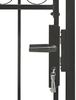 vidaXL Gartentor ASSEN mit Bogenabschluss Stahl 102 x 200 cm Schwarz 146339 Bild 5