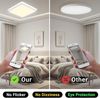 LQWELL LED Deckenleuchte Deckenleuchte Ultra-flach LED Decken-Panel 32W Durchmesser 40CM/50CM, LED fest integriert, neutralweiß, für Wohnzimmer Badezimmer Schlafzimmer Küche Balkon Keller Büro Bild 3