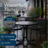 Beautissu Bistrotisch Outdoor Rund Ø 80 cm Wasserfest – Beistelltisch Balkontisch Wetterfest Gartentisch Rund Klappbar 70 cm hoch – Campingtisch Partytisch Esstisch Gastro – Schwarz Bistroni Bild 3