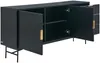 Vente-unique - SIRIOLA Sideboard Holz, Platte SchwarzGold - B 40 cm x H 75 cm x L 160 cm Bild 4