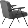 Albatros Designer Vintage Sessel Stanford, hochwertiger Cord Stoff Bezug in Grau, sehr bequeme S-Federn, Relaxsessel Loungesessel für Wohnzimmer, Schlafzimmer oder als Fernsehsessel Bild 2