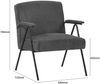 Albatros Designer Vintage Sessel Stanford, hochwertiger Cord Stoff Bezug in Grau, sehr bequeme S-Federn, Relaxsessel Loungesessel für Wohnzimmer, Schlafzimmer oder als Fernsehsessel Bild 4