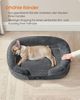 FEANDREA Hundebett, Hundekissen, wasserdichte Innenschicht, erhöhte Ränder, abnehmbarer, waschbarer Bezug, schiefergrau Bild 3
