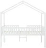 Vente-unique - NALENY Bett Holz, Platte Weiß - B 120 cm x H 204 cm x L 197,5 cm Bild 4
