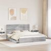 vidaXL Aufbewahrungsbett Graues Sonoma 180 x 200 cm Holzwerkstoff 3412663 Bild 3
