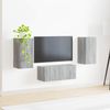 vidaXL TV-Schrankset Wandmontiert 6 pcs Graues Sonoma Holzwerkstoff 3409066 Bild 4