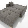 Wohnero24 Schlafsofa POLINA 2 136x95 cm 113x195 cm mit Bettkasten 2 Sitzer Sofa mit Schlaffunktion kleines Schlafsofa ausziehbar für Gästezimmer - Grau Bild 5