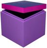 Giftcompany Aufbewahrungsbox Aufbewahrungsbox Neo Quadratisch Dunkelblau Lila (13 x 13 x 13 cm) Bild 2