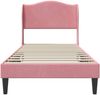 vidaXL Bettrahmen mit Kopfteil Rosa 80 x 200 cm Samt 42027884 Bild 4