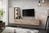 ASM-Moebel Wohnwand Anbauwand Wohnwand CLARE mit Push-Click und Led Beleuchtung, Mit Led Beleuchtung und Push-Click System. Bild 1